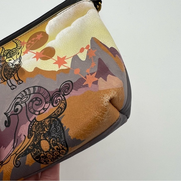 Sharif 1827 Zodiac Art Crossbody Bag – Genuine Leather – Boho Style – Read - Picture 3 of 12